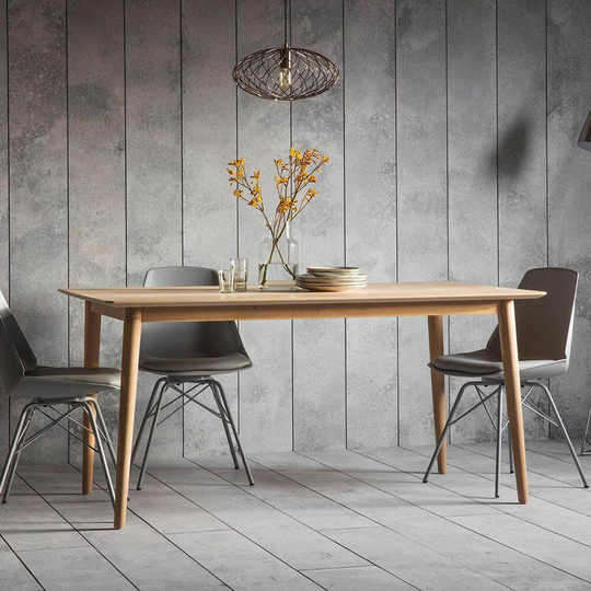 The Modern Light Oak 6-Seat Dining Table Set (1.6m)