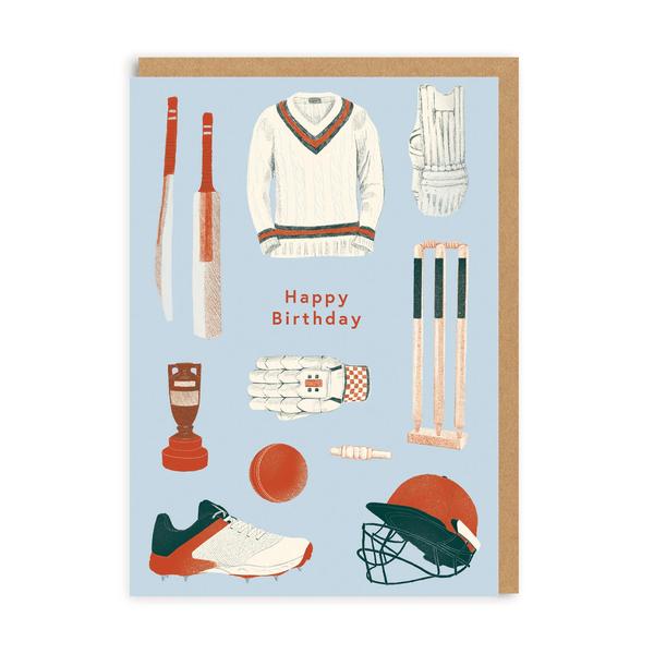 Happy Birthday Cricket Greeting Card