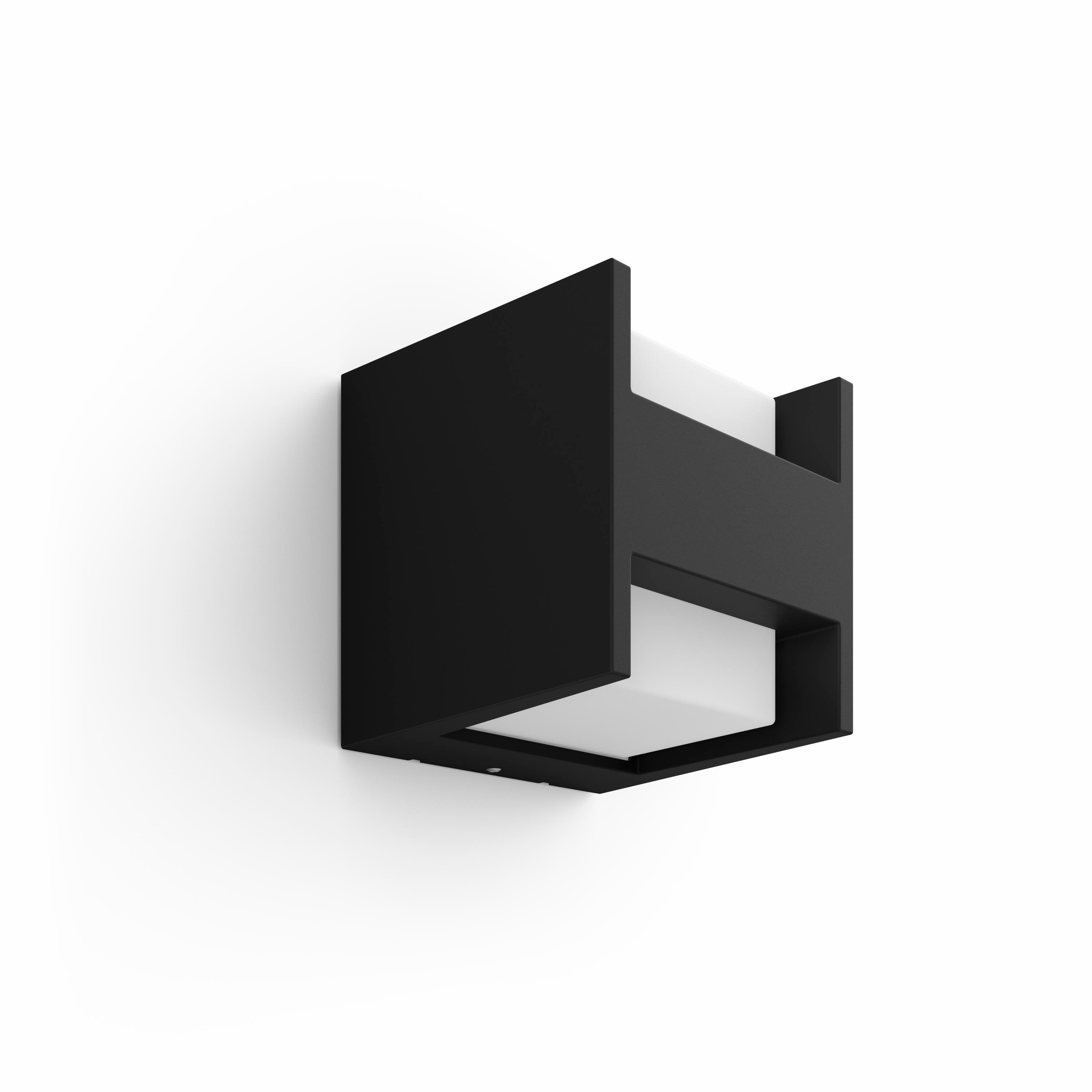 Philips Hue - Fuzo Wall Lantern Black Outdoor - Warm White