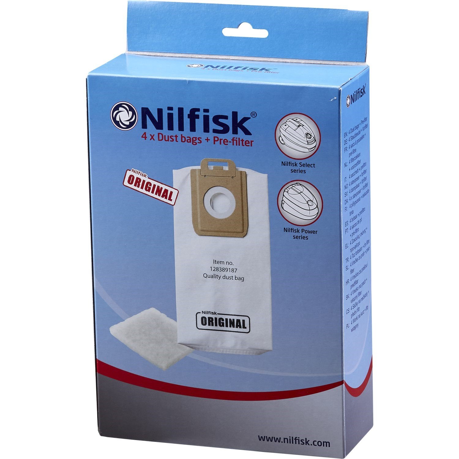 Nilfisk - Select Vacuum Bags 4 Pcs