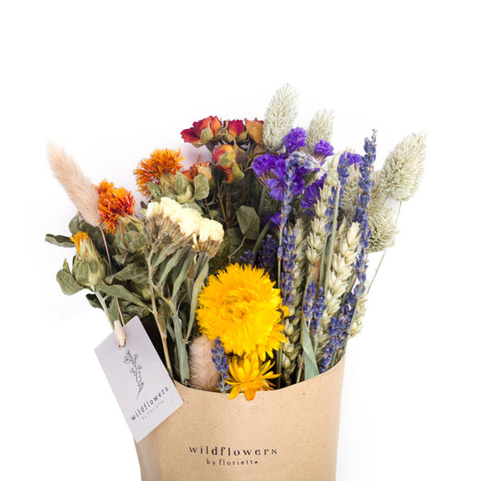 Orange Wildflower Dried Flower Bouquet