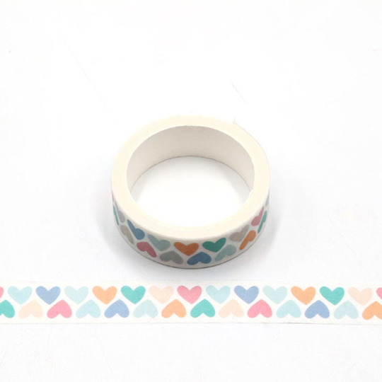 Rainbow Hearts Washi Tape