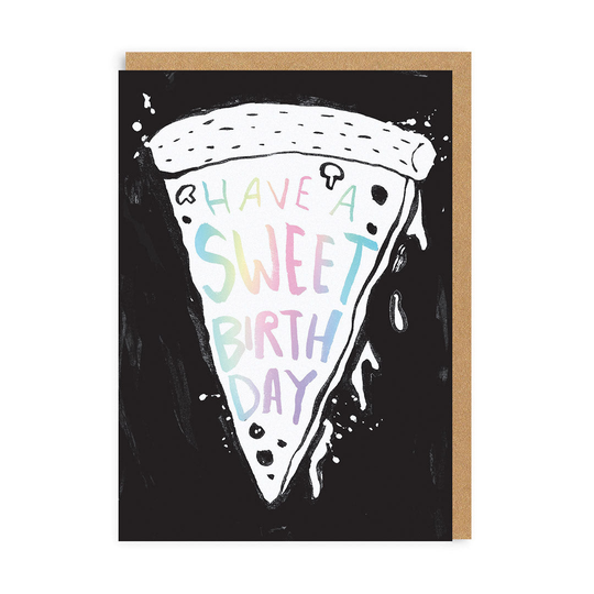 Have A Sweet Birthday Pizza Greeting Card