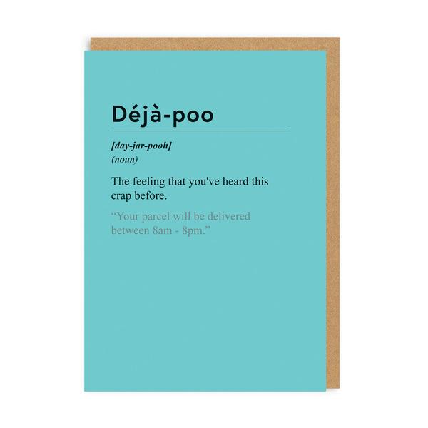 Deja-poo Greeting Card