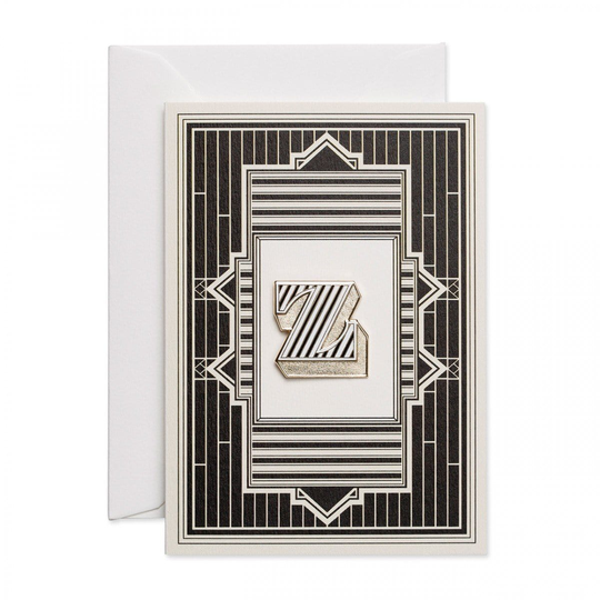 Alphabet Pin & Greeting Card, Z