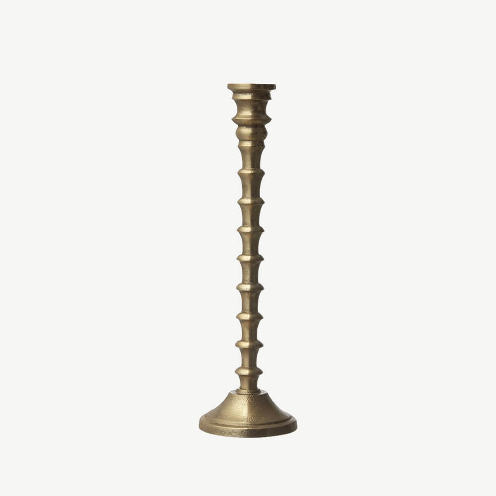 Sampford Candleholder Large Antique Brass