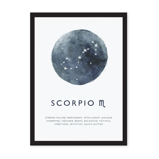 A4 Zodiac Riso Prints, Scorpio