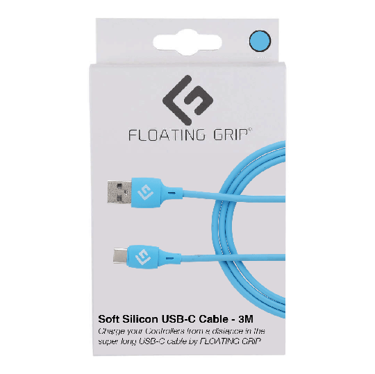 Floating Grip 3M Silicone USB-C Cable (Blue)