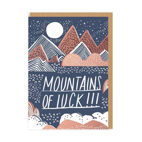 Mountains of Good Luck Greeting Card