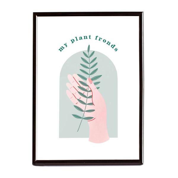 Plant Fronds Riso Print A4