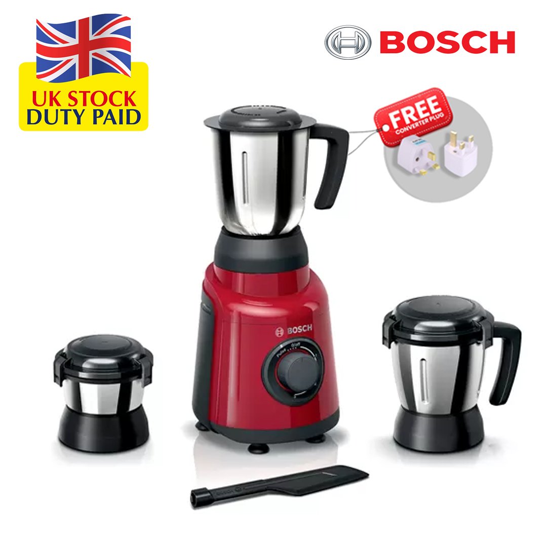 Bosch MGM2133RIN 500 Watts 3Jar Mixer Grinder (Red)