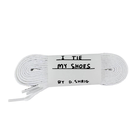 David Shrigley Shoelaces, white