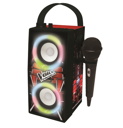 Lexibook - The Voice Trendy Portable Bluetooth® Speaker with mic and amazing lights effects (BTP180TVZ)
