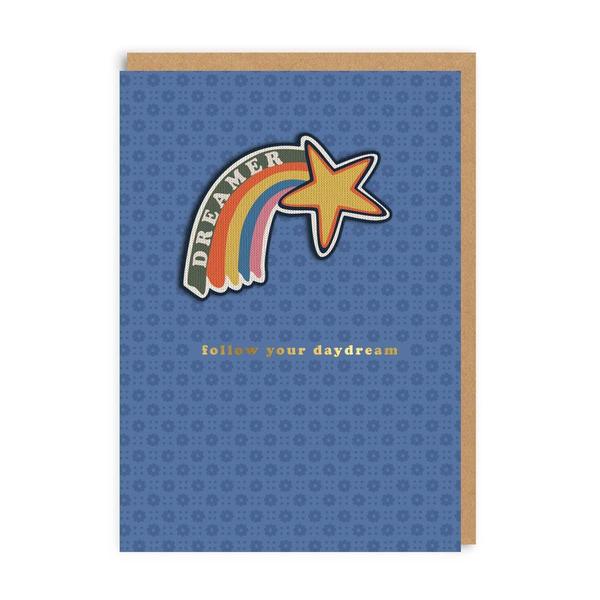 Follow Your Daydream Woven Patch Greeting Card