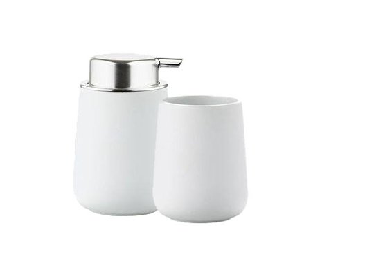 Zone Denmark - Nova Toothbrush Holder and Soap Dispenser - White