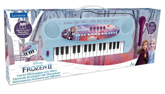 Lexibook - Disney Frozen Electronic Keyboard with Mic (32 keys) (K703FZ)