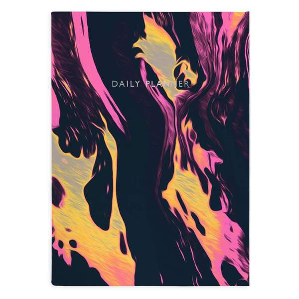 Ultra Pink Marble Daily Planner