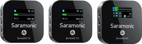 Saramonic - Blink900 B2 Advanced 2.4 GHz 2-Person Wireless Clip-On Microphone System(2TX+1RX)