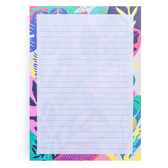 Bright Floral Notepad A5