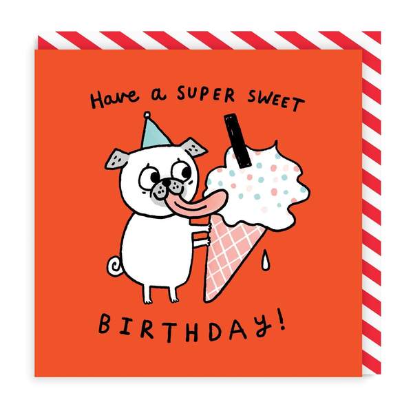 Super Sweet Birthday Square Greeting Card
