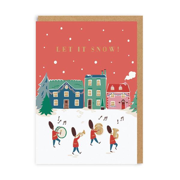 Let It Snow Christmas Band Christmas Card