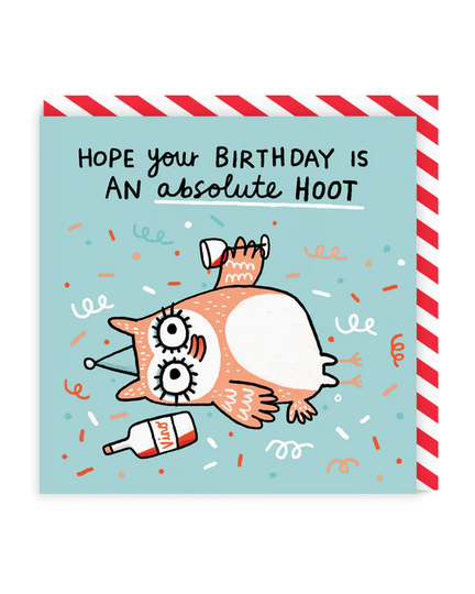 Hope Your Birthday Is a Hoot Square Greeting Card