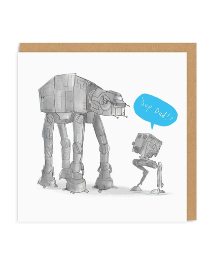 Sup Dad Square Greeting Card