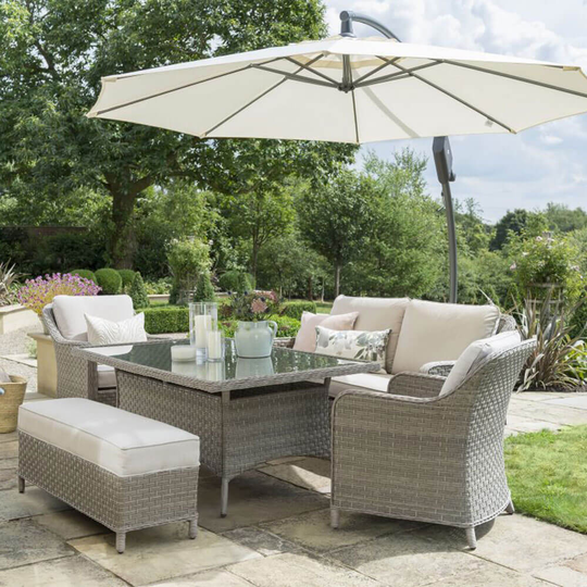 2021 Kettler Charlbury Casual 6-Seat Garden Dining Sofa Set