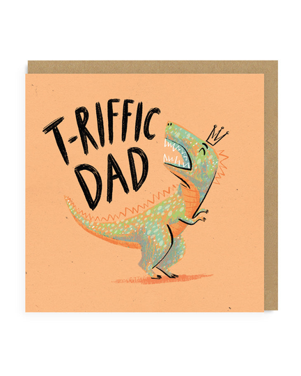 T-Riffic Dinosaur Dad Greeting Card