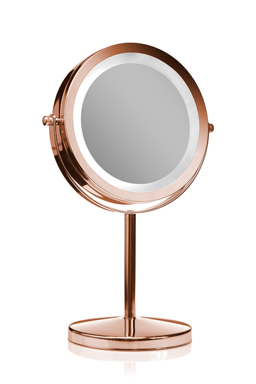 Gillian Jones - Makeup Mirror w/LED - Rosegold