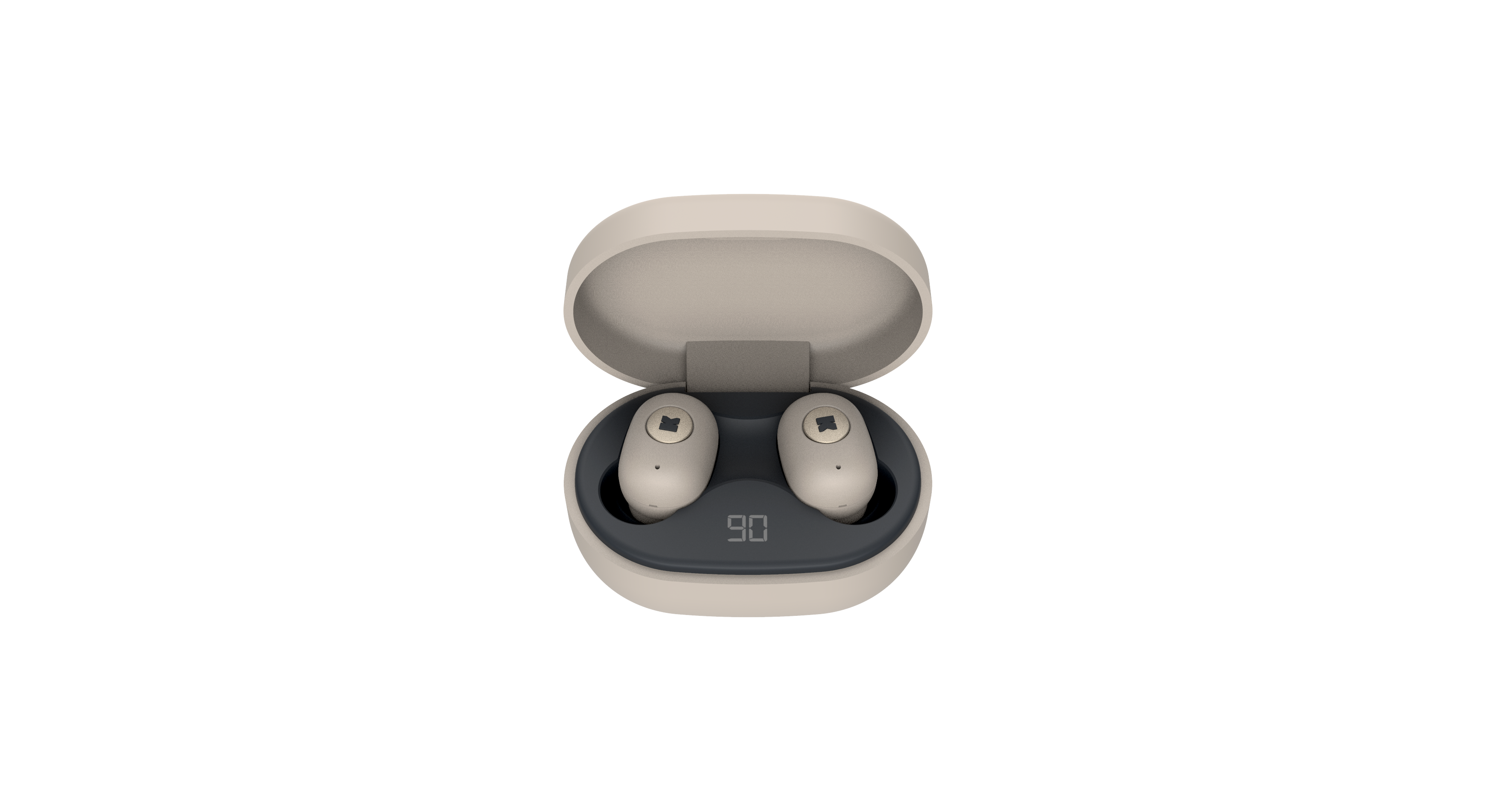 KreaFunk - aBEAN In-Ear Bluetooth Headphones - Ivory Sand (KFLP09)
