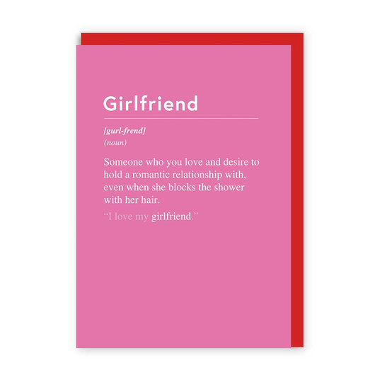 Girlfriend Blocks The Shower Greeting Card