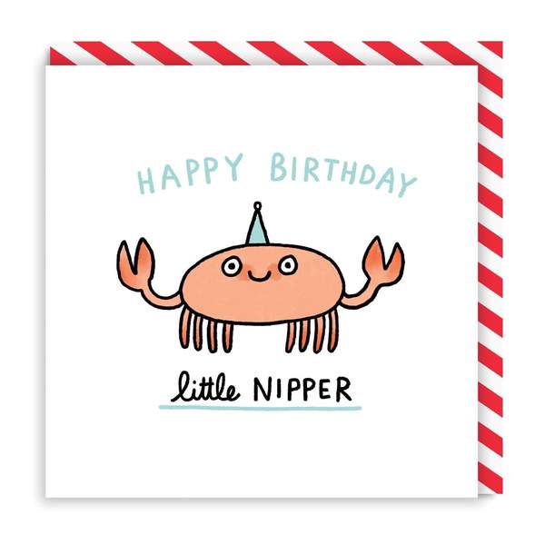 Happy Birthday Little Nipper Square Greeting Card