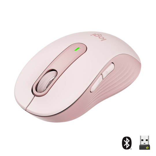 Logitech - M650 Signature - Large Wireless Mouse - Rose