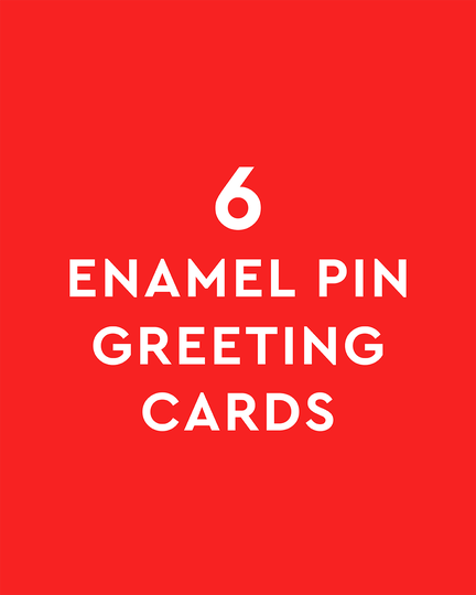 6 Mystery Enamel Pin Cards
