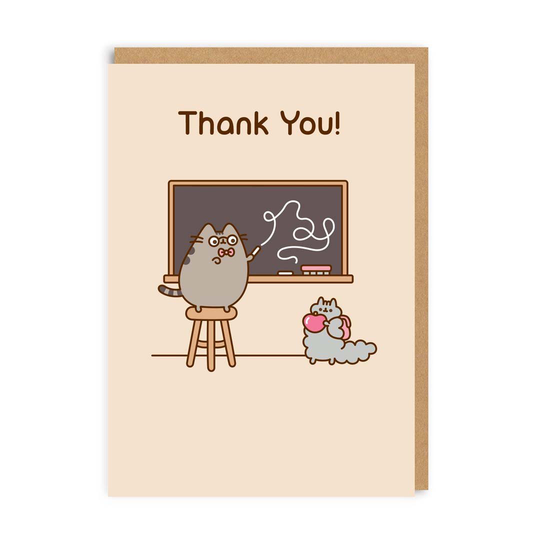 Pusheen Thank You Teacher Greeting Card