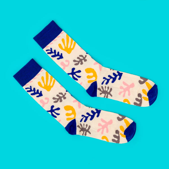 Leaf Print Socks