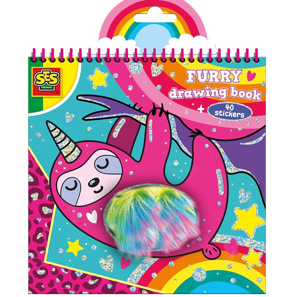 SES Creative - Furry colouring book (S00112)