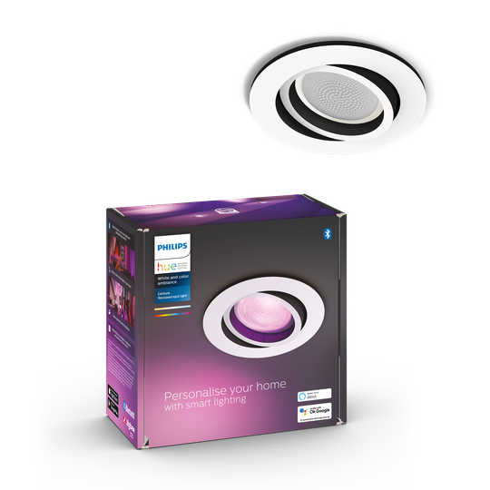Philips Hue - Centura Recessed Round - White & Color Ambiance - White
