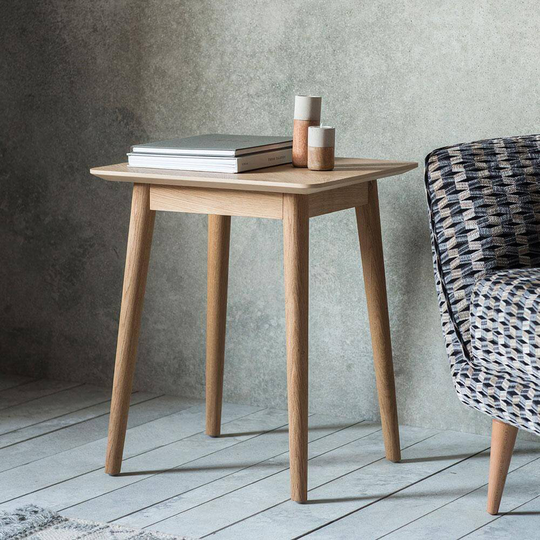 The Modern Light Oak Side Table