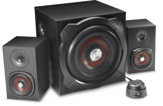 Speedlink - GRAVITY CARBON 2.1 Subwoofer System, black