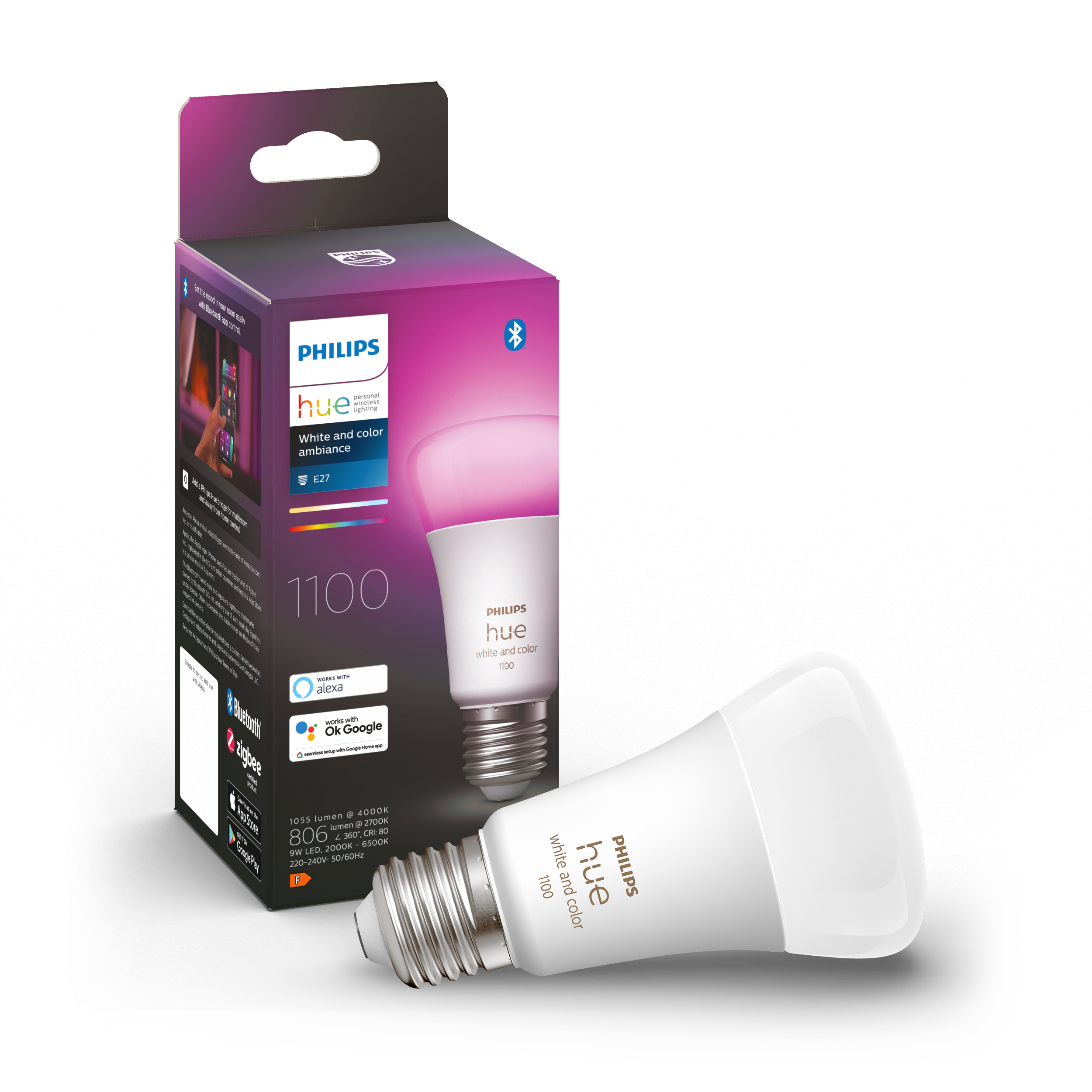 Philips Hue - E27 1100 Lumen Single Pack - White & Color Ambiance