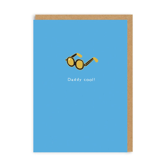 Daddy Cool Enamel Pin Greeting Card