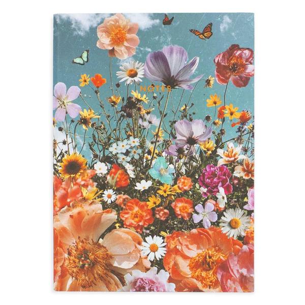 Peony Dreams A5 Linen Notebook