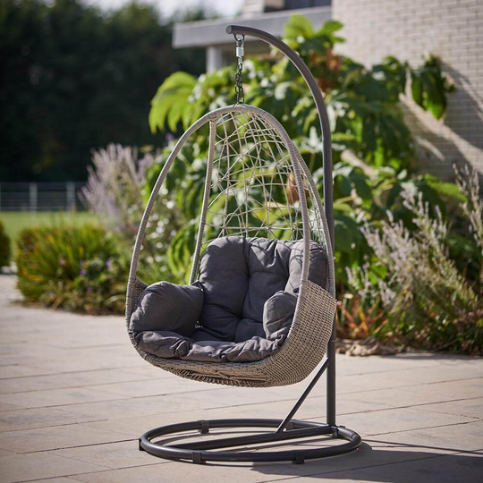 Kettler Palma Single Open Weave Cocoon – Whitewash