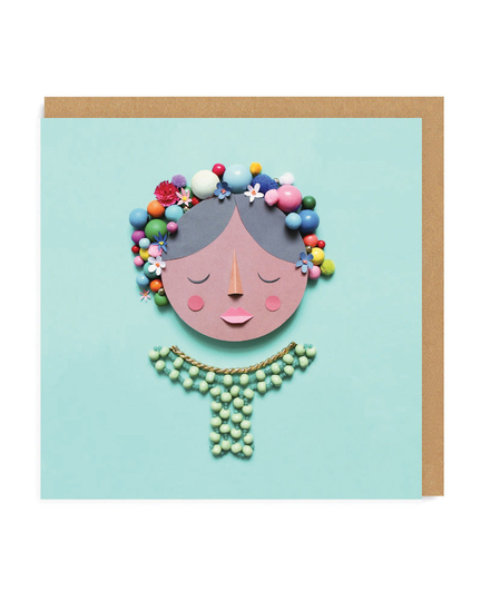 Frida Square Greeting Card
