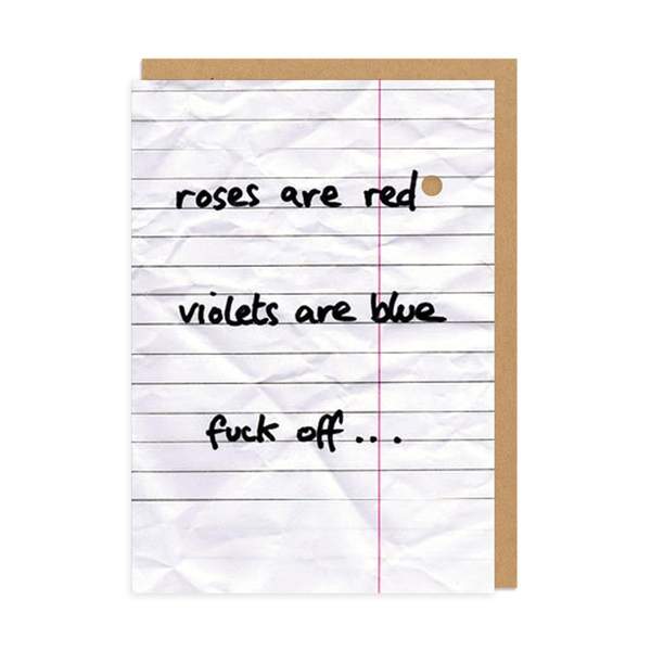 Roses are Red Greeting Card