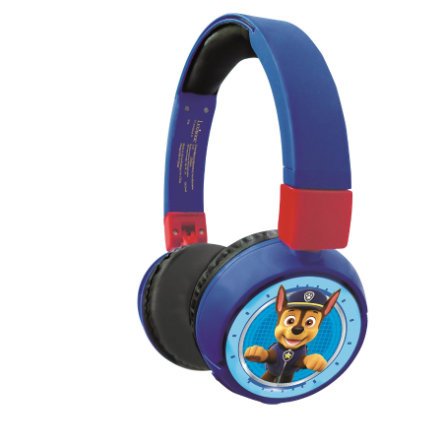 Lexibook - 2 in 1 Bluetooth and Wired comfort foldable Headphones with kids safe volume - Paw Patrol (HPBT010PA)
