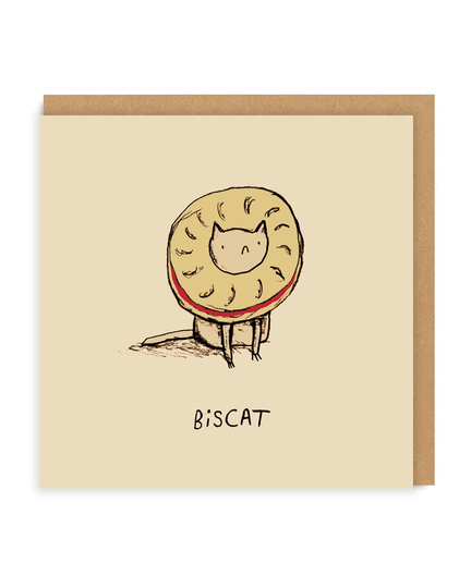 Biscat Square Greeting Card