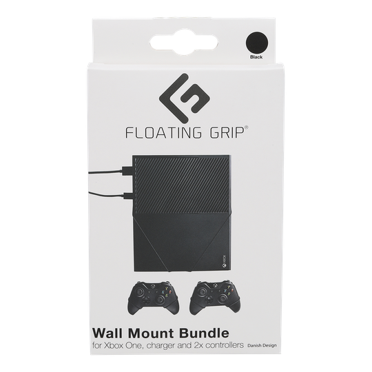 Floating Grip Xbox One and Controller Wall Mounts - Bundle (Black)